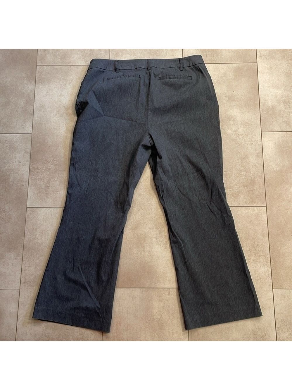 Fashion Bug, Woman’s Dress Pants, Sz 18WP, Dark Grey, boot cut - Picture 3 of 5